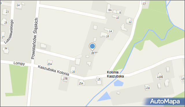 Konradów, Kaszubska Kolonia, 18, mapa Konradów