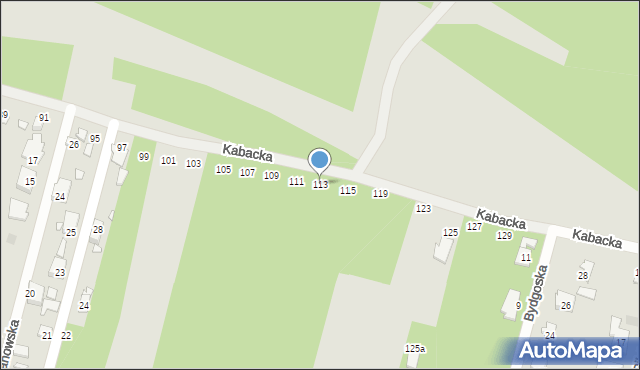 Konstancin-Jeziorna, Kabacka, 113, mapa Konstancin-Jeziorna