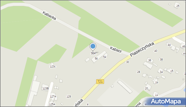 Konstancin-Jeziorna, Kabacka, 56A, mapa Konstancin-Jeziorna