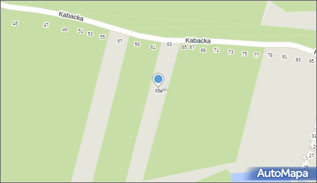 Konstancin-Jeziorna, Kabacka, 63a, mapa Konstancin-Jeziorna