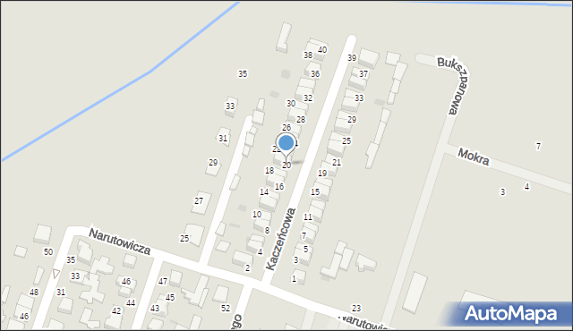 Konstantynów Łódzki, Kaczeńcowa, 20, mapa Konstantynów Łódzki