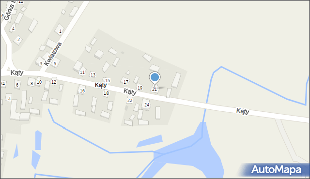 Kopki, Kąty, 21, mapa Kopki