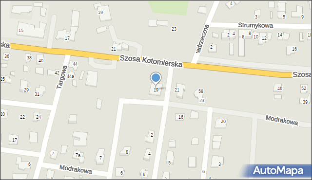 Koronowo, Kąkolowa, 19, mapa Koronowo