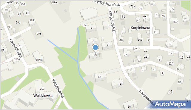 Kościelisko, Karpielówka, 10, mapa Kościelisko