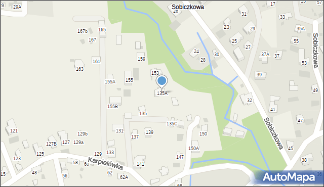 Kościelisko, Karpielówka, 135A, mapa Kościelisko