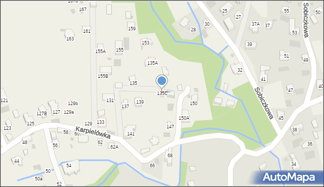 Kościelisko, Karpielówka, 135C, mapa Kościelisko