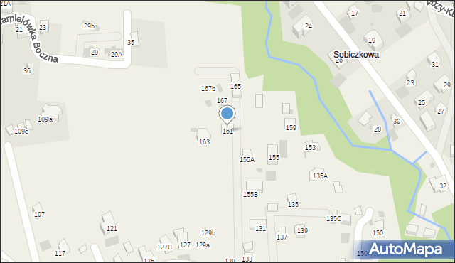 Kościelisko, Karpielówka, 161, mapa Kościelisko