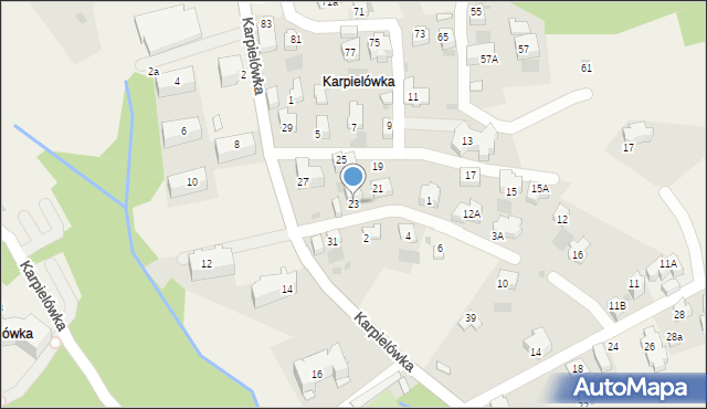 Kościelisko, Karpielówka, 23, mapa Kościelisko