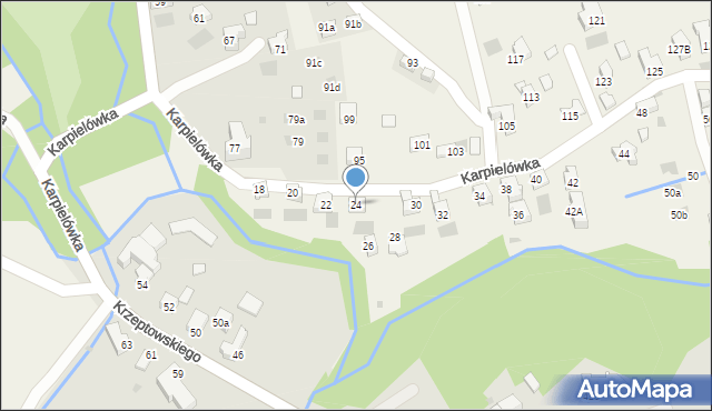 Kościelisko, Karpielówka, 24, mapa Kościelisko