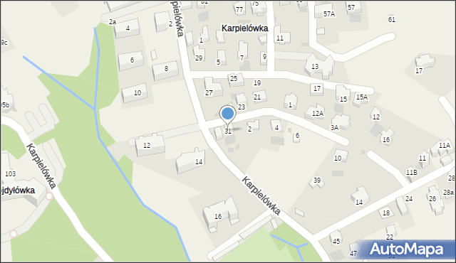 Kościelisko, Karpielówka, 31, mapa Kościelisko