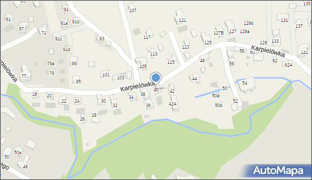 Kościelisko, Karpielówka, 40, mapa Kościelisko