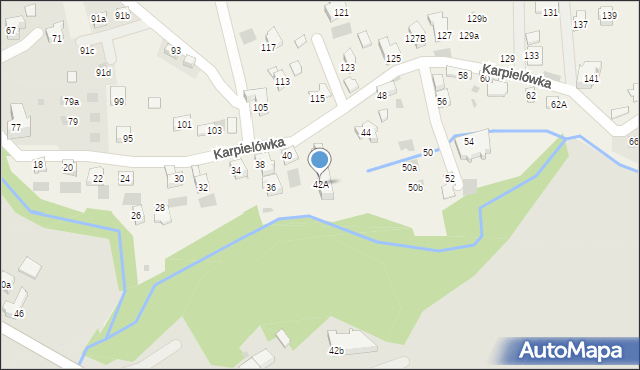 Kościelisko, Karpielówka, 42A, mapa Kościelisko