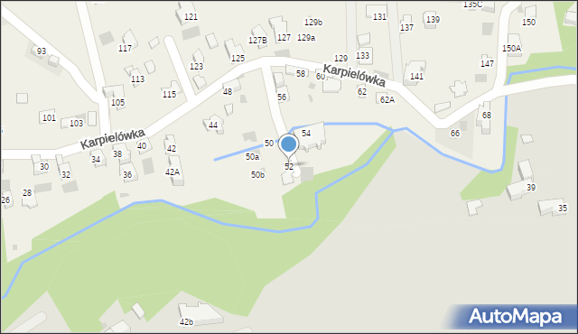 Kościelisko, Karpielówka, 52, mapa Kościelisko