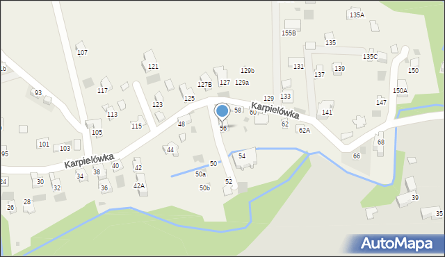 Kościelisko, Karpielówka, 56, mapa Kościelisko