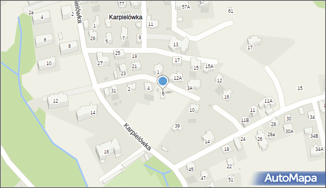 Kościelisko, Karpielówka Boczna, 6, mapa Kościelisko