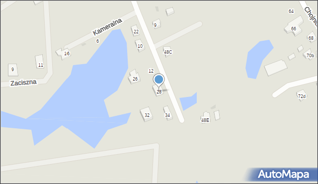 Kościerzyna, Kameralna, 28, mapa Kościerzyna