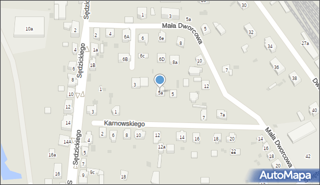 Kościerzyna, Karnowskiego Jana, 5a, mapa Kościerzyna