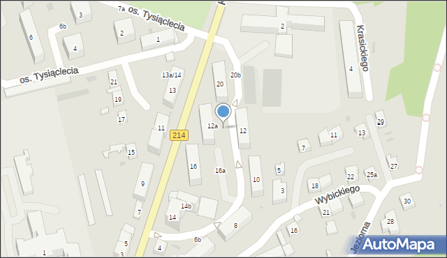 Kościerzyna, Kartuska, 18a, mapa Kościerzyna