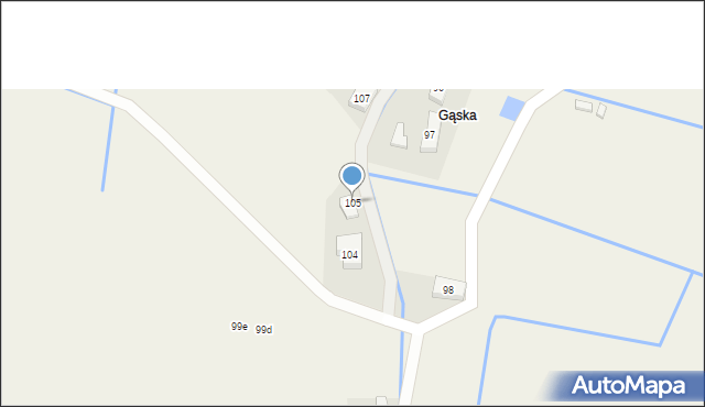 Kostrzyca, Karpacka, 105, mapa Kostrzyca