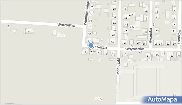 Kostrzyn, Karłowicza Mieczysława, 7, mapa Kostrzyn