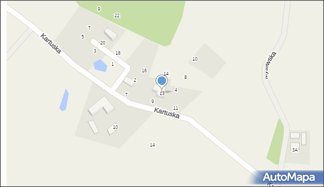 Kowalewo, Kartuska, 13, mapa Kowalewo