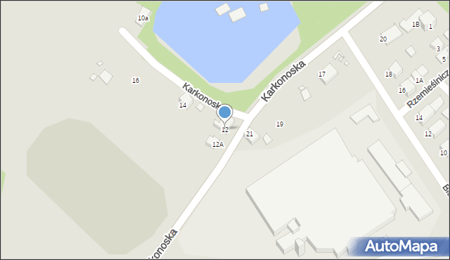 Kowary, Karkonoska, 12, mapa Kowary