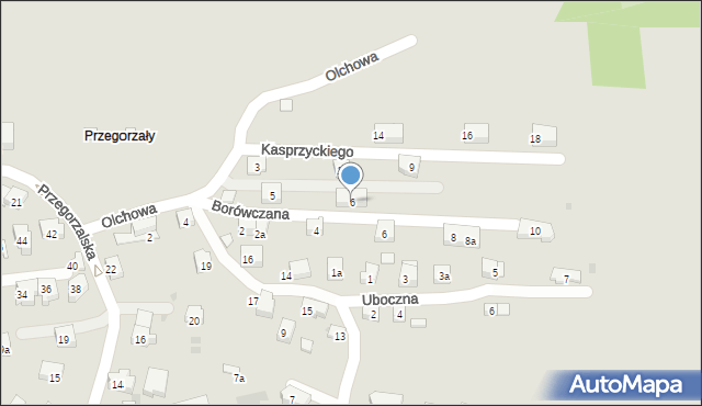 Kraków, Kasprzyckiego Tadeusza, gen., 6, mapa Krakowa