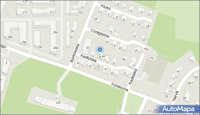 Kraków, Kadłubka Wincentego, bp., 5, mapa Krakowa