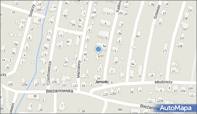 Kraków, Kallimacha Filipa, 3, mapa Krakowa