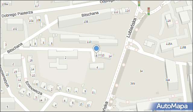 Kraków, Kazimierza Odnowiciela, 6, mapa Krakowa