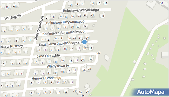 Kraków, Kazimierza Jagiellończyka, 16, mapa Krakowa