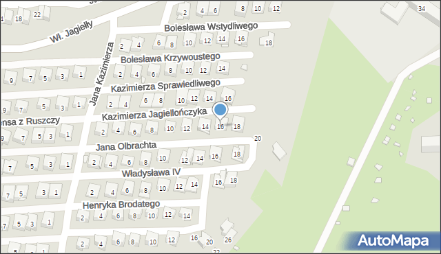 Kraków, Kazimierza Jagiellończyka, 16, mapa Krakowa