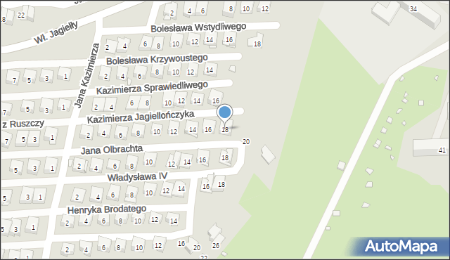 Kraków, Kazimierza Jagiellończyka, 18, mapa Krakowa