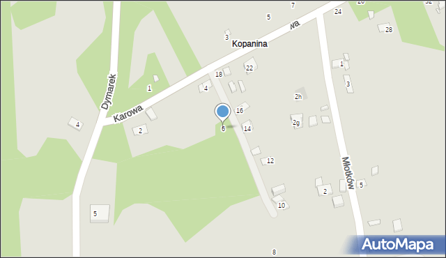 Kraków, Karowa, 6, mapa Krakowa