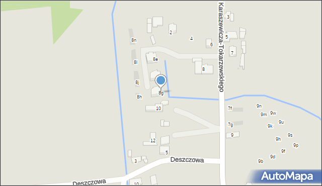 Kraków, Karaszewicza-Tokarzewskiego Michała, gen., 8g, mapa Krakowa