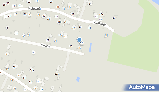 Krasnystaw, Kacza, 35a, mapa Krasnystaw