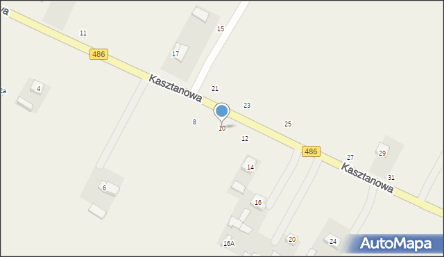 Kraszkowice, Kasztanowa, 10, mapa Kraszkowice