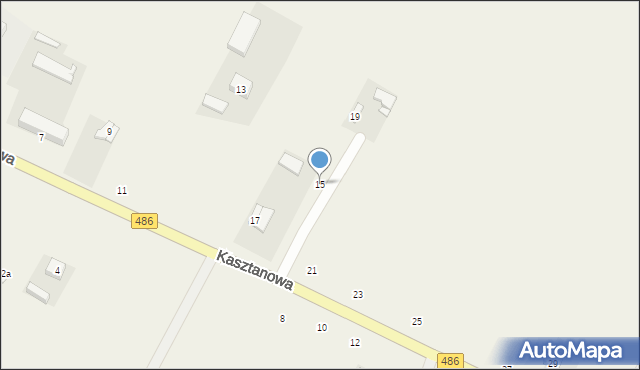 Kraszkowice, Kasztanowa, 15, mapa Kraszkowice