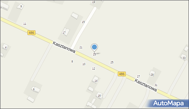 Kraszkowice, Kasztanowa, 23, mapa Kraszkowice