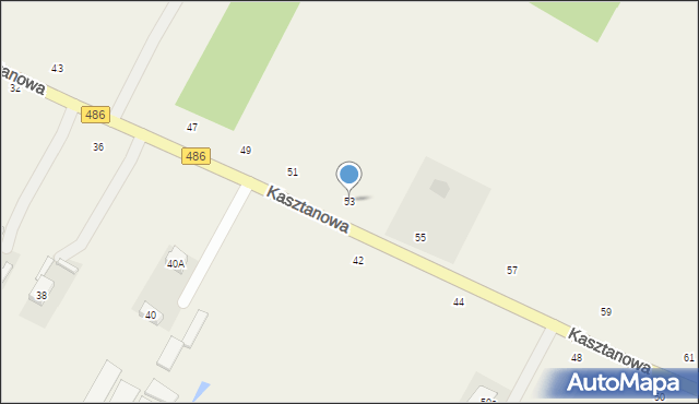 Kraszkowice, Kasztanowa, 53, mapa Kraszkowice