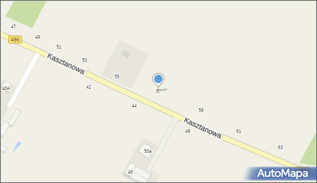 Kraszkowice, Kasztanowa, 57, mapa Kraszkowice