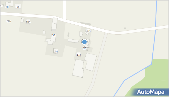 Kruszyn, Kasztanowa, 57, mapa Kruszyn