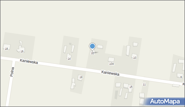 Kruszyn, Kaniewska, 12, mapa Kruszyn