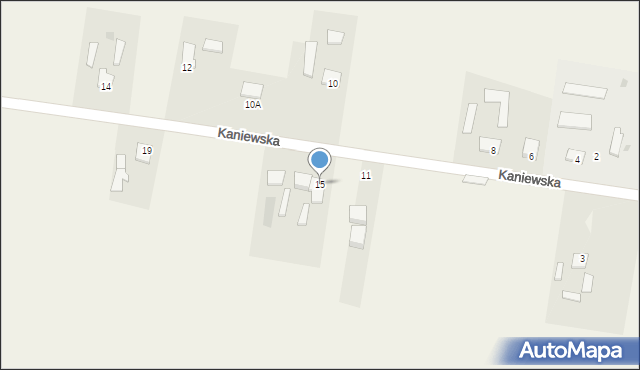 Kruszyn, Kaniewska, 15, mapa Kruszyn