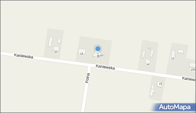 Kruszyn, Kaniewska, 16, mapa Kruszyn