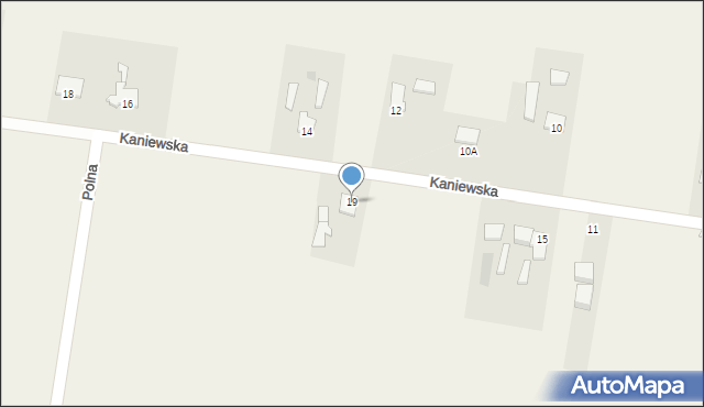 Kruszyn, Kaniewska, 19, mapa Kruszyn