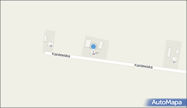 Kruszyn, Kaniewska, 24, mapa Kruszyn