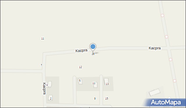 Krzeszów, Kacpra, 18, mapa Krzeszów