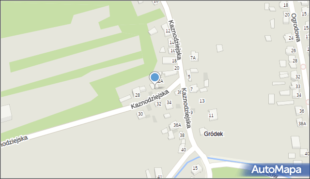 Kunów, Kaznodziejska, 26, mapa Kunów