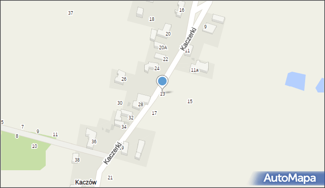 Kuropatnik, Kaczerki, 13, mapa Kuropatnik